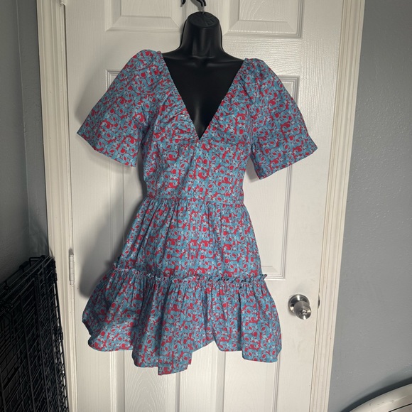 Lhd Dresses & Skirts - LHD La Tagliata Patterned Ruffle Mini Dress - size 6